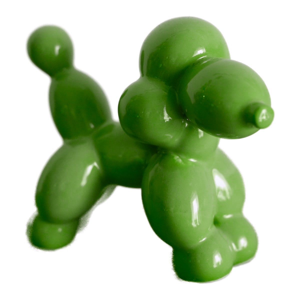 Barboncino Palloncino in Ceramica - colore verde prato