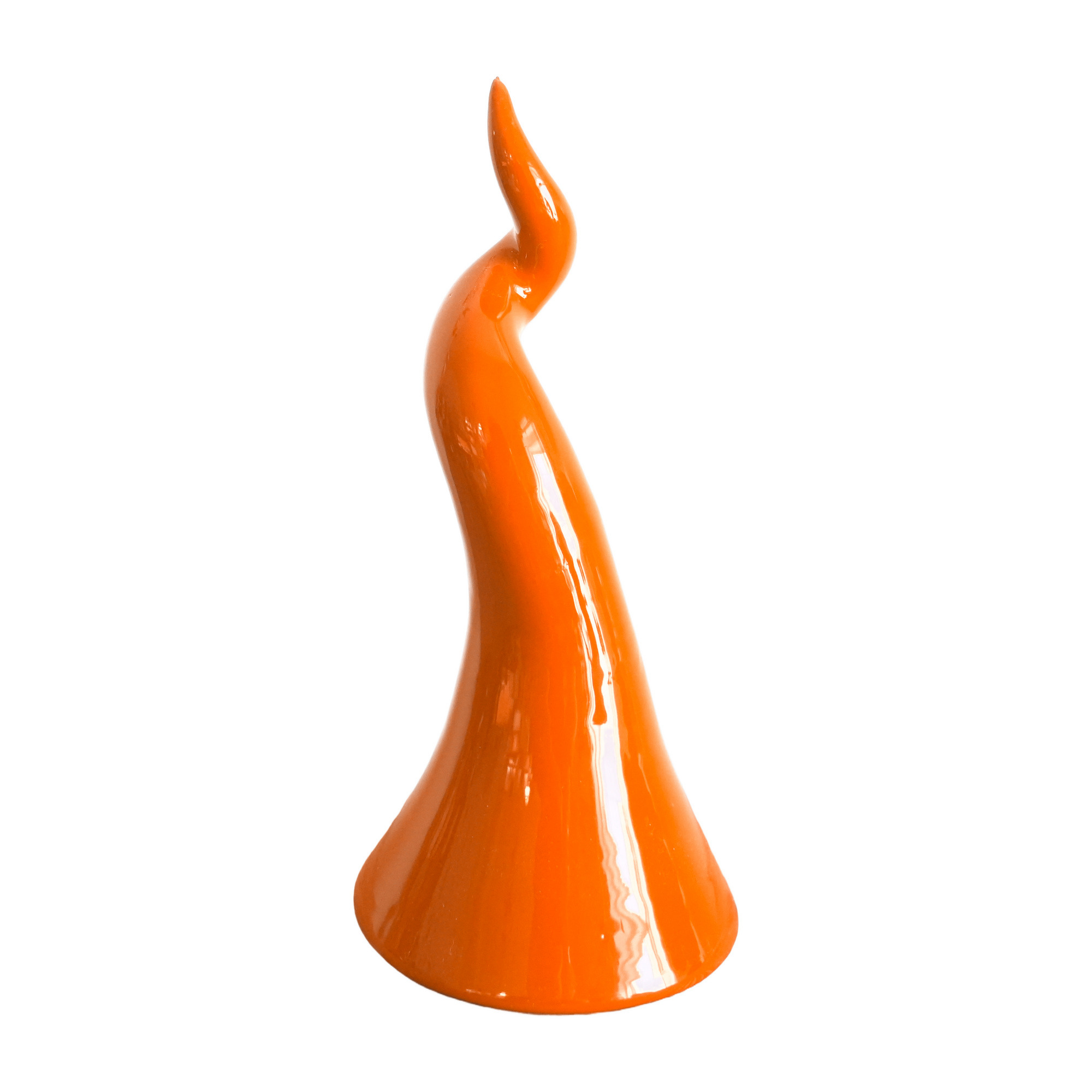Corno Portafortuna in Ceramica - colore arancione