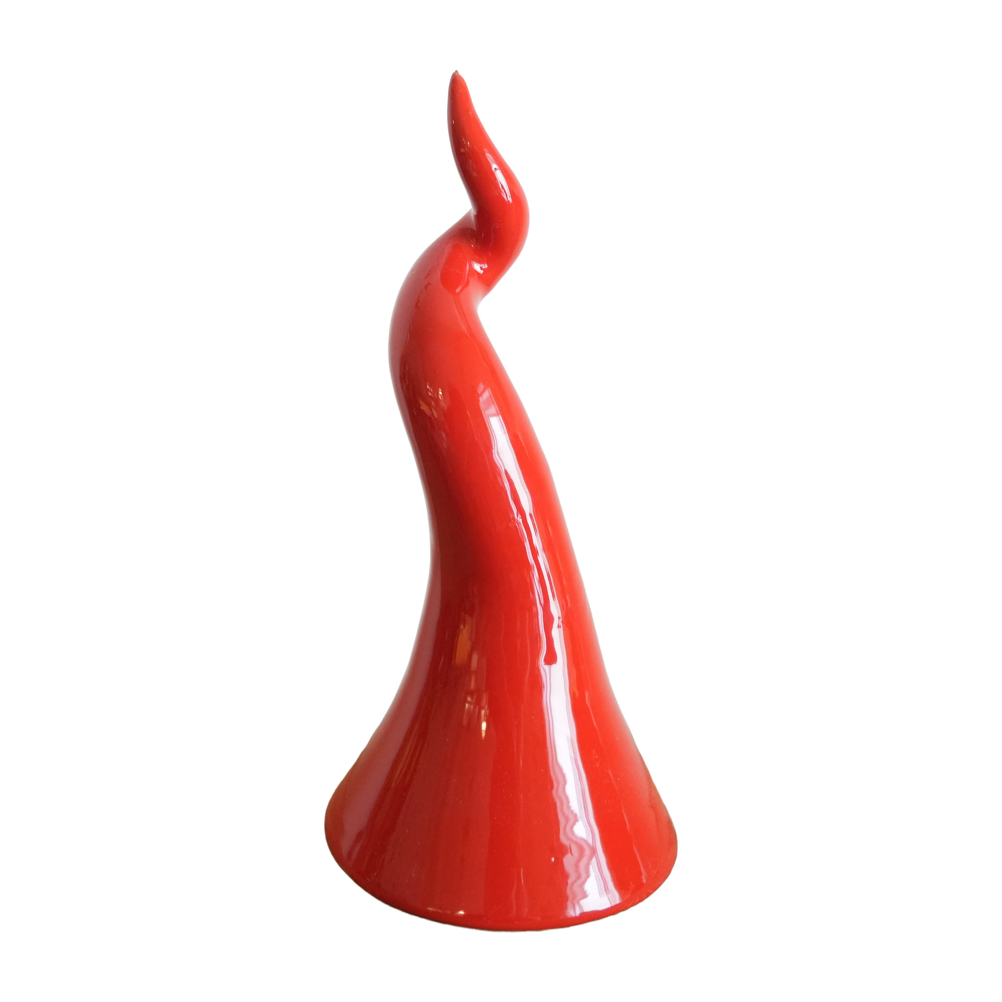 Corno Portafortuna in Ceramica - colore rosso