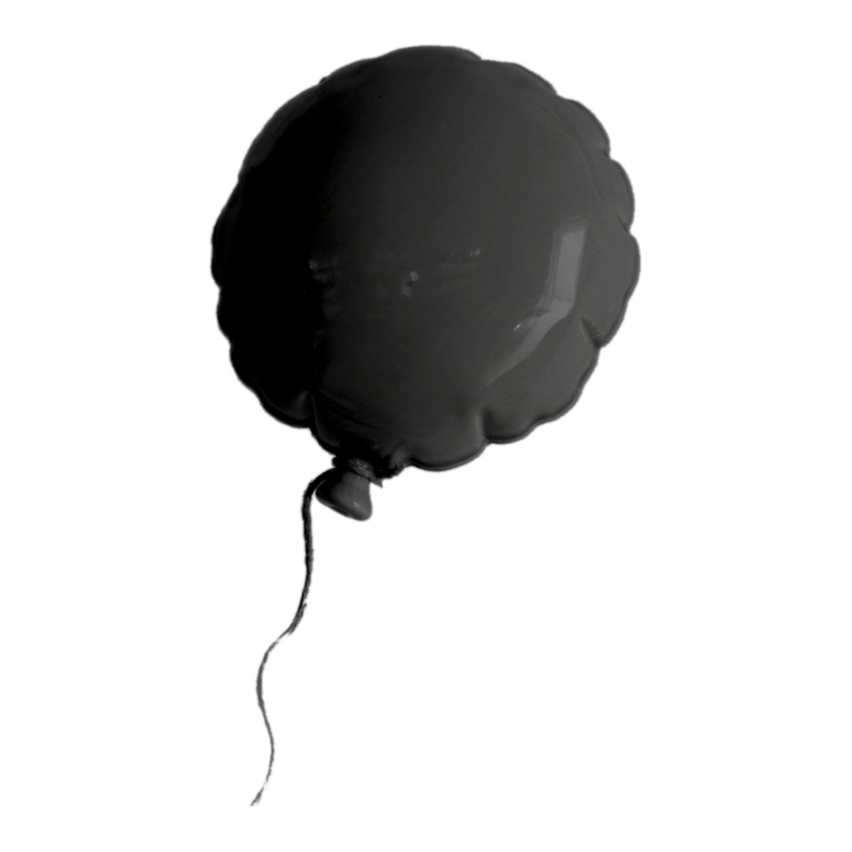Palloncino Tondo in Ceramica - colore nero